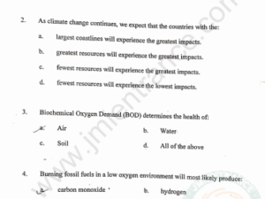 MBA Healthcare and Hospital Management 2021 - Jamia Entrance Paper