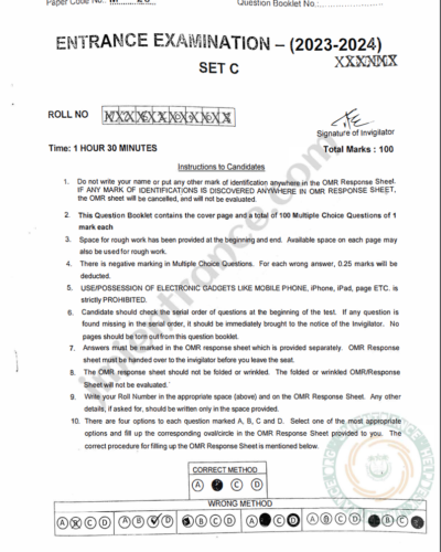 jamia-msc-bioinformatics-2023-entrance-question-paper