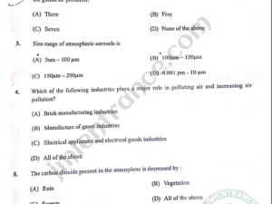 jamia-msc-environmental-2023-entrance-question-paper