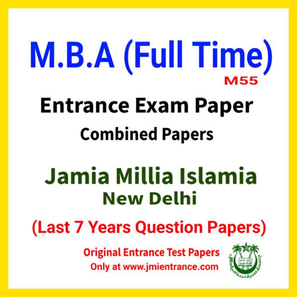 Jamia-MBA-7-Years-Combined-Entrance-Papers-M55