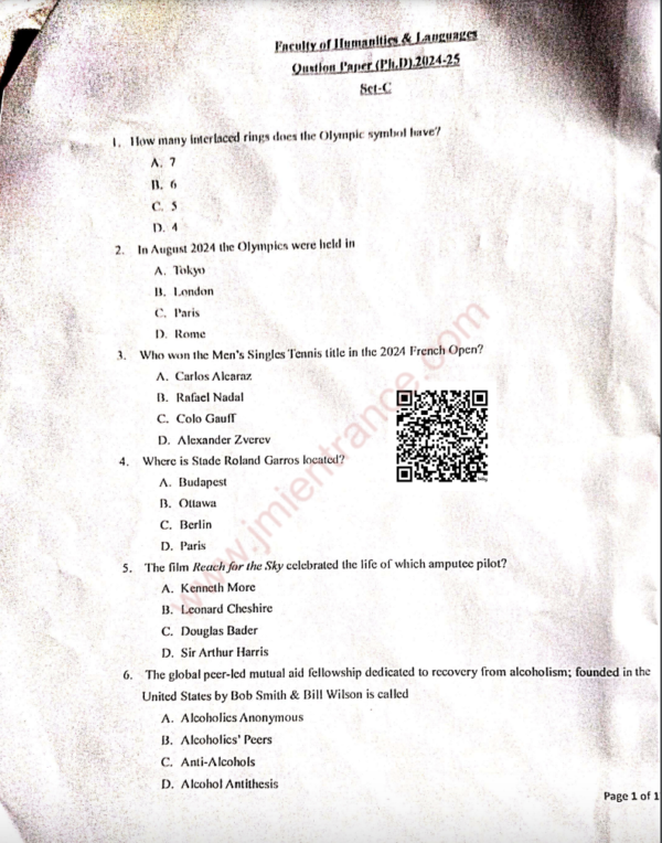 jamia-phd-faculty-of-humanities-and-languages-2024-entrance-question-paper-pdf-download